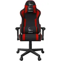 Gembird GC-SCORPION-01X, PC-Gamingstuhl, 136 kg, Schalensitz, Gurt Rückenlehne, Nylon, Metall