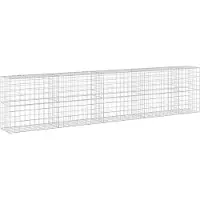 Syfax Gabione mit 3,5 mm Draht und 10x10 cm Maschen 450x50x100 cm