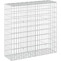 Syfax Gabione mit 3,5 mm Draht und 5x10 cm Maschen 100x30x100 cm