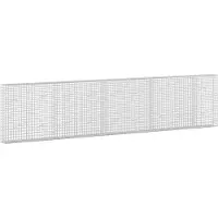 Syfax Gabione mit 3,5 mm Draht und 5x5 cm Maschen 450x20x100 cm
