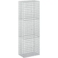 Syfax Gabione mit 5 mm Draht und 5x2,5 cm Maschen 50x30x150 cm