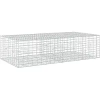 Syfax Gabione mit 3,5 mm Draht und 5x10 cm Maschen 200x100x50 cm