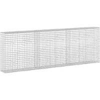 Syfax Gabione mit 3,5 mm Draht und 5x5 cm Maschen 300x30x100 cm