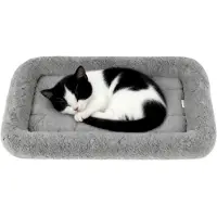Merkloos Katzentisch/Tierbett für Katzen und kleine Tiere, grau, rutschfeste Unterseite, 38 x 26 cm