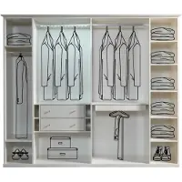 Xl Moebel Gmbh Kleiderschrank Schrank Drehtürenschrank Braun Weiss Modern Luxus