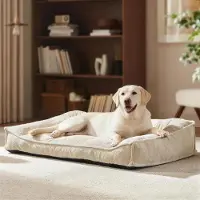 Merkloos Hundebett für große Hunde, ergonomisch geformt und extra dick, 114 x 78 x 24 cm