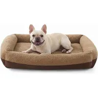 Merkloos Waschbares Hundebett für kleine Hunde, 56 x 52 x 18 cm