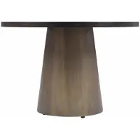 AEA Runder Esstisch Braun Moderner Säulentisch Elegantes Design Esszimmer