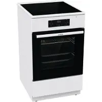 Gorenje G600 Elektroherd, 50 cm, Freistehender Herd, Weiß, Touchsteuerung, Metall, LED, Glas