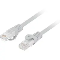 Lanberg PCU6-10CU-0500-S, 5 m, Cat6, U/UTP (UTP), RJ-45, RJ-45, Grau