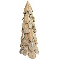 Linder Exclusiv GmbH Teak Weihnachtsbaum Wurzelholz Tannenbaum Unikat Dekobaum 100 cm