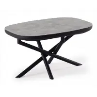 Xl Moebel Gmbh Esstisch Travertinoptik Grau Schwarz Metall Modern Industrial Design