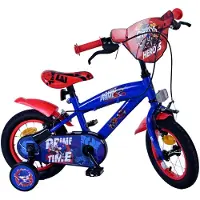 Volare Turbo Crew Kinderfahrrad - für Jungen - 12 Zoll - Blau und Rot - Mit zwei Handbremsen