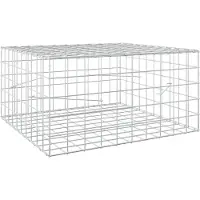 Syfax Gabione mit 3,5 mm Draht und 10x10 cm Maschen 100x100x50 cm