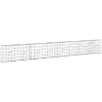 Syfax Gabione mit 3,5 mm Draht und 10x10 cm Maschen 400x20x50 cm