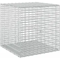 Syfax Gabione mit 5 mm Draht und 5x2,5 cm Maschen 50x50x50 cm