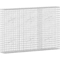 Syfax Gabione mit 3,5 mm Draht und 5x5 cm Maschen 150x20x100 cm
