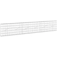 Syfax Gabione mit 3,5 mm Draht und 10x10 cm Maschen 300x10x50 cm