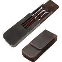 Merkloos Stiftetui im Vintage-Stil für mehrere Stifte, mit magnetischer Verschlussklappe, 16,5 cm