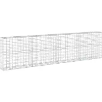 Syfax Gabione mit 3,5 mm Draht und 10x10 cm Maschen 400x30x100 cm