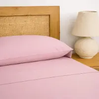 Merkloos Komplettbettwäsche aus Baumwolle für ein Doppelbett, 160 x 200 cm, bestehend aus Spannbettlaken, Bettlaken und Kissenbezügen
