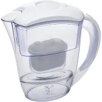 Michelino Wasserfilter-Kanne mit Ersatzfilter, 2,4 Liter - Filterkanne aus Kunststoff