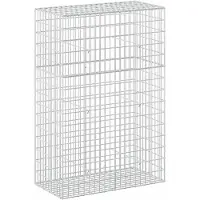 Syfax Gabione mit 3,5 mm Draht und 5x10 cm Maschen 100x50x150 cm