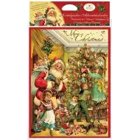 Merkloos Adventskalender Adventskalender Schokoladen-Adventskalender - Klassisch - Vollmilchschokolade - 75 g