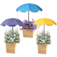 Merkloos Pflanzenschirm Sonnenschirm Pflanzenschutz - 3 Stück - Verstellbar - Wasserdicht - Für Topfpflanzen und Blumen