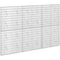Syfax Gabione mit 3,5 mm Draht und 5x10 cm Maschen 300x10x200 cm