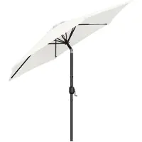 Merkloos Schwebesonnenschirm Ampelschirm Sonnenschirm - Rund - Kurbel - UPF 50+ - Für Terrasse und Garten