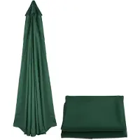 Merkloos Sonnenschirmbezug Ersatzbespannung - Polyester - 8 Rippen - Grün - 150 cm - Für Garten und Terrasse
