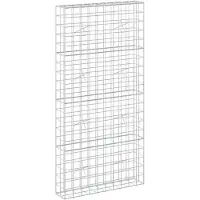 Syfax Gabione mit 3,5 mm Draht und 10x10 cm Maschen 100x20x200 cm