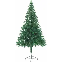 vidaXL Künstlicher Weihnachtsbaum Beleuchtung Kugeln 150cm 380 Zweige