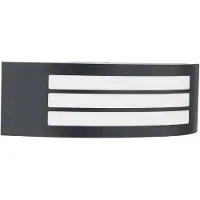 LINDBY Außenwandlampe Vimal, E27, 32 cm, schwarz, Aluminium