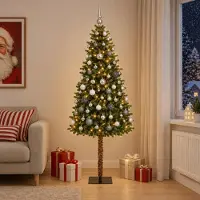 Syfax Künstlicher Weihnachtsbaum mit Kugel 120 cm 150 LEDs