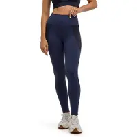 Falke Seamless Shape Damen Training Strumpfhose, XL, Blau, Struktur
