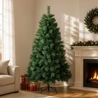 Syfax Künstlicher Weihnachtsbaum 240 cm PVC und Metall Grün