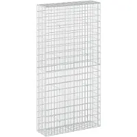 Syfax Gabione mit 3,5 mm Draht und 5x10 cm Maschen 100x30x200 cm