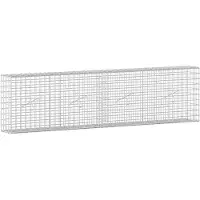 Syfax Gabione mit 3,5 mm Draht und 5x5 cm Maschen 200x20x50 cm