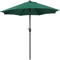 Merkloos Sonnenschirm Gartenschirm Kurbelschirm - Rund - 270 cm - Neigbar - UV-Schutz UPF 50+