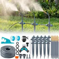 Merkloos Tropfbewässerungsset Gartenschlauch - 30 m - 6 mm - 360 Grad verstellbar - Schnellkupplung