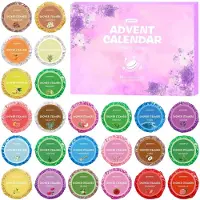 Merkloos Duschbomben Adventskalender Duschsprays Duftzerstäuber - 24 Tage - Für Männer und Frauen - Mit Duftzerstäubern für die Dusche