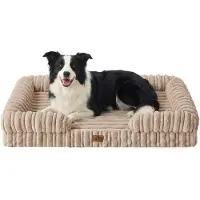Merkloos Hundebett – Orthopädisch – XL, 112 x 81 cm – Beige