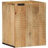 vidaXL Bad-Hängeschrank Braun 38x33,5x48 cm Massivholz Mango