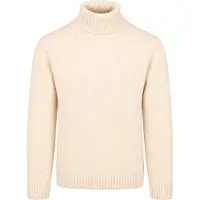 Suitable Rollkragenpullover Tweed Ecru