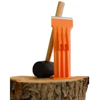 Merkloos Handspaltaxt Holzspalter Brennholzspalter - 9 Zoll - Wechselnde Keile - Leicht 1,4 kg - Für Brennholz und Anzündholz