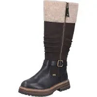 Rieker Stiefel schwarz kombi. in Gr. 36