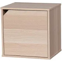 Merkloos Aufbewahrungswürfel Regalwürfel Modulregal - Modular - MDF - Hellbraun - QR-34D