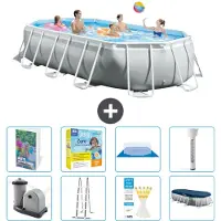 Intex Prism Frame Pool Oval - 503x274x122 cm - 7-teilig S532